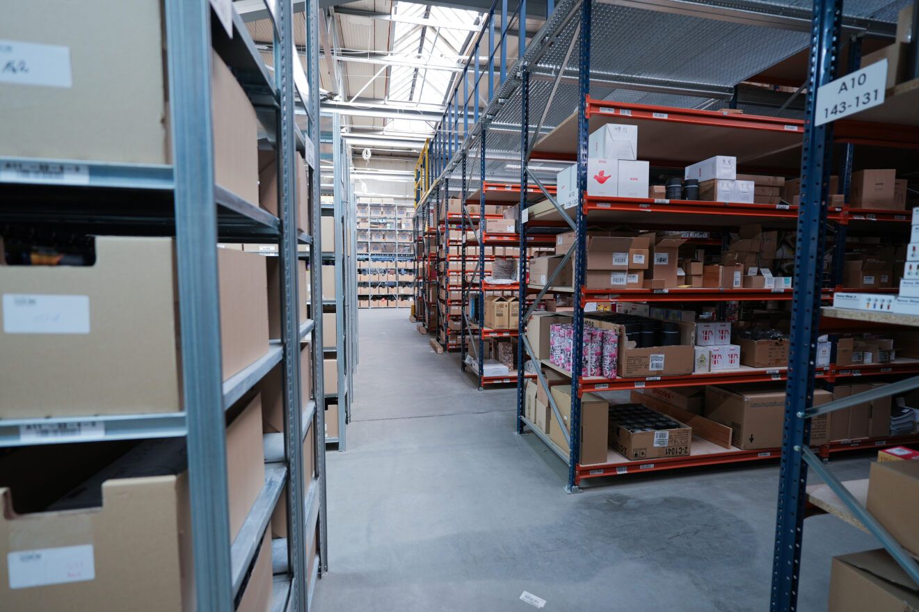 Zdjęcie wnętrza magazynu w Piasecznie