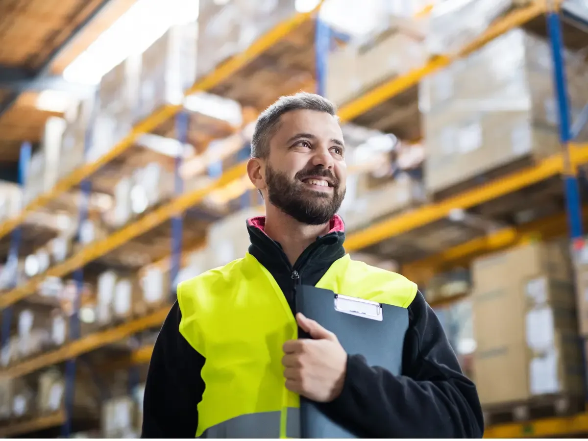 Zdjęcie uśmiechniętego pracownika POV